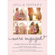 Blush Our Love Story Engagement Invitations Image 4 of 5